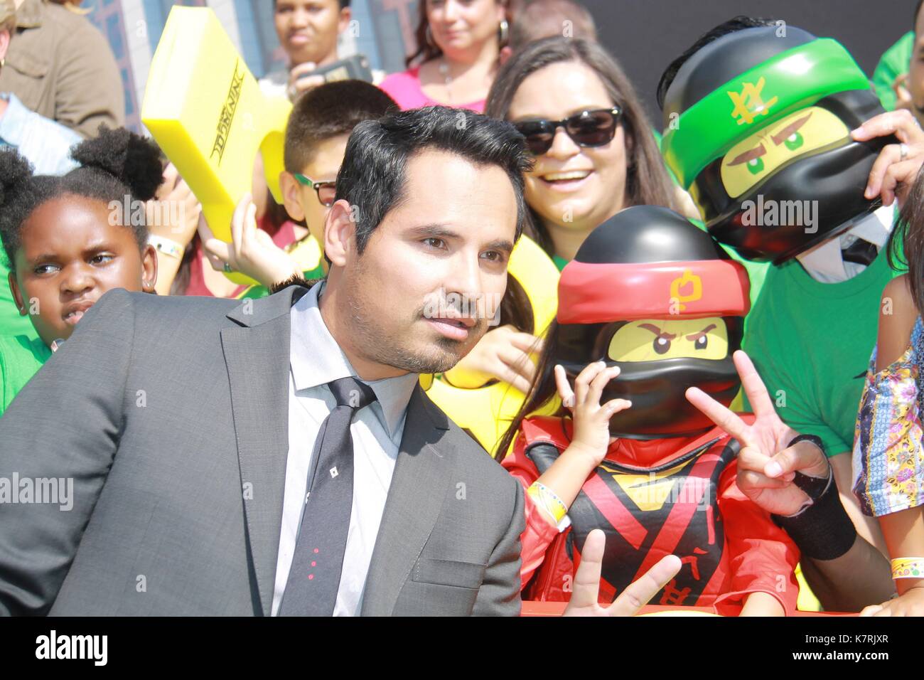 Michael Pena 09 16 2017 The Lego Ninjago Movie Premiere held at the Regency Village Theatre in Westwood CA Photo Cronos Hollywood News Stock Photo Alamy