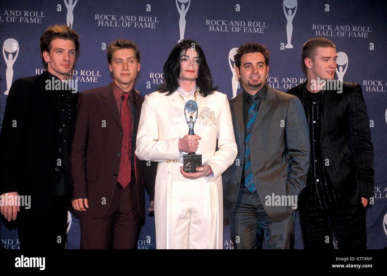 Nsync Mj Michael Jackson with *NSYNC at the Rock & Roll Hall of Fame Induction ...