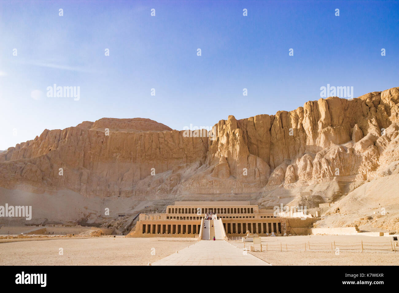 The ancient temple of Hatshepsut in Luxor, Egypt Stock Photo