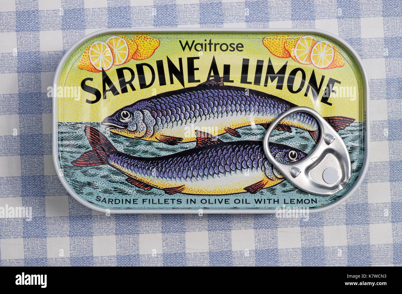 Waitrose Sardine Al Limone sardine fillets Stock Photo Alamy