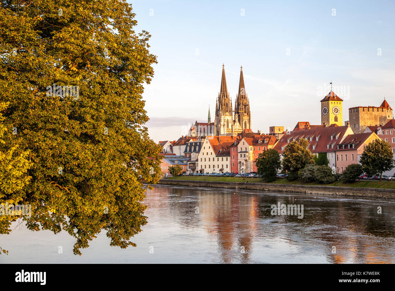 Regensburg an der Donau, Bayern, Deutschland Stock Photo