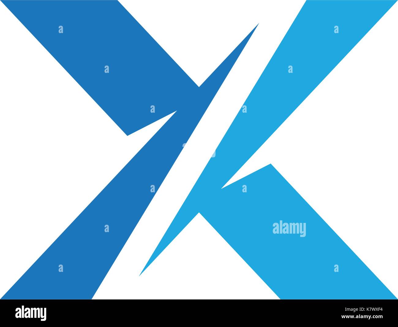 X Letter Logo Template vector icon design Stock Vector