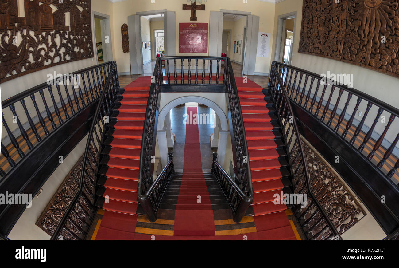 Natal, Rio Grande do Norte, Brazil. Internal hall and stairway with red  carpet of Palácio da Cultura - Pinacoteca do Estado do Rio Grande do Norte  Stock Photo - Alamy