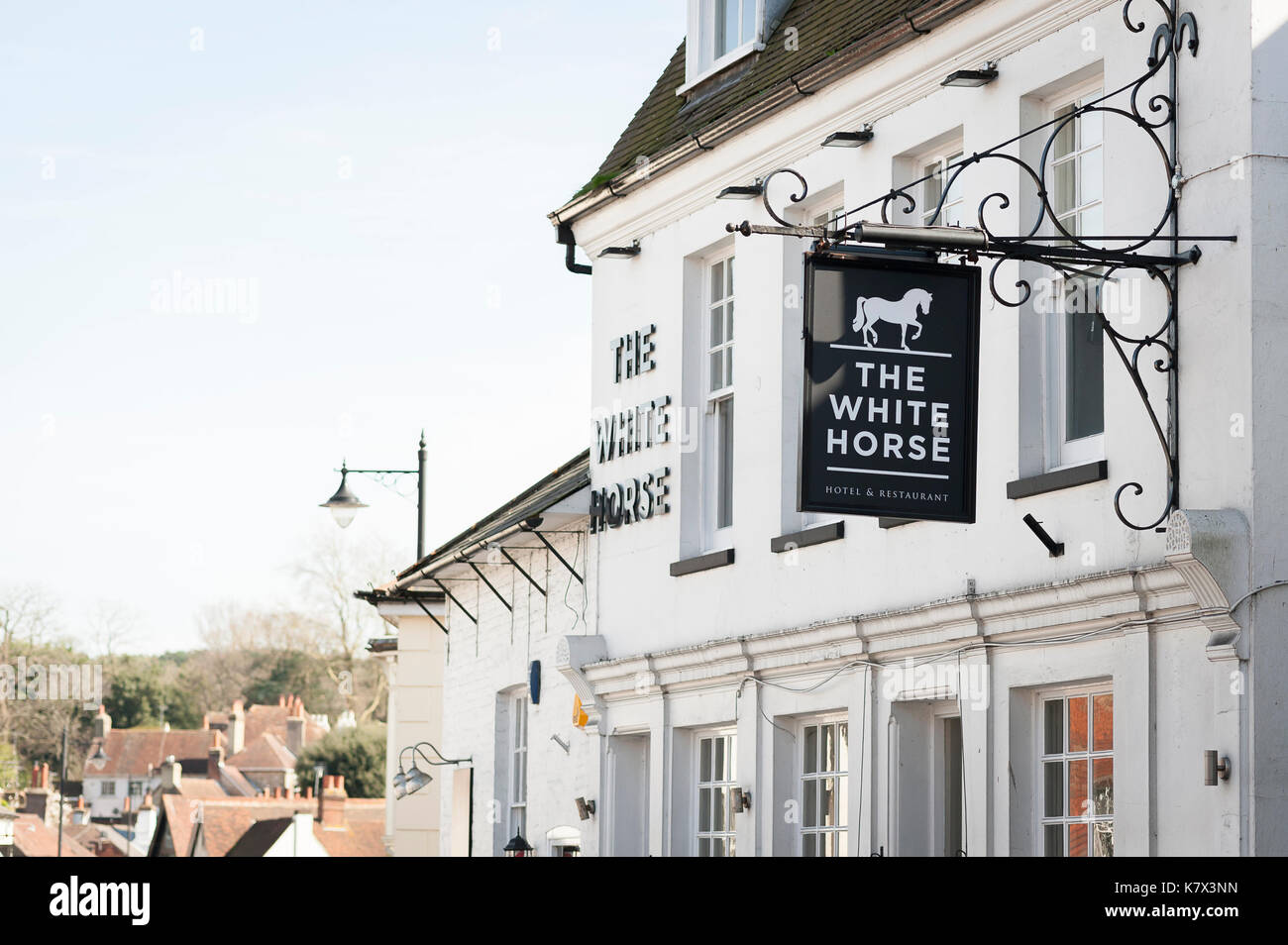 'The White Horse' Hotel. Storrington, West Sussex, England, United Kingdom Stock Photo