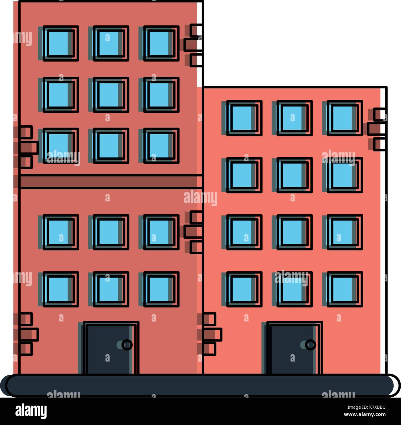 old brick building icon image Stock Vector Image & Art - Alamy