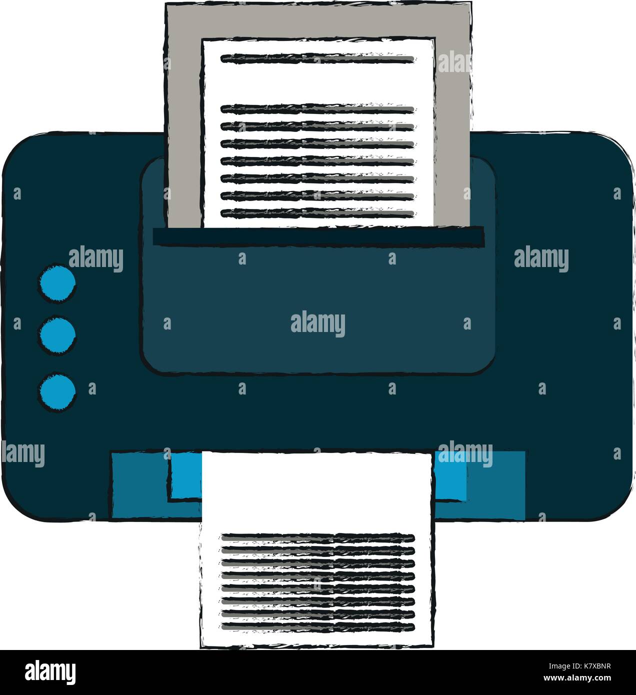 printer with paper icon image Stock Vector Image & Art - Alamy