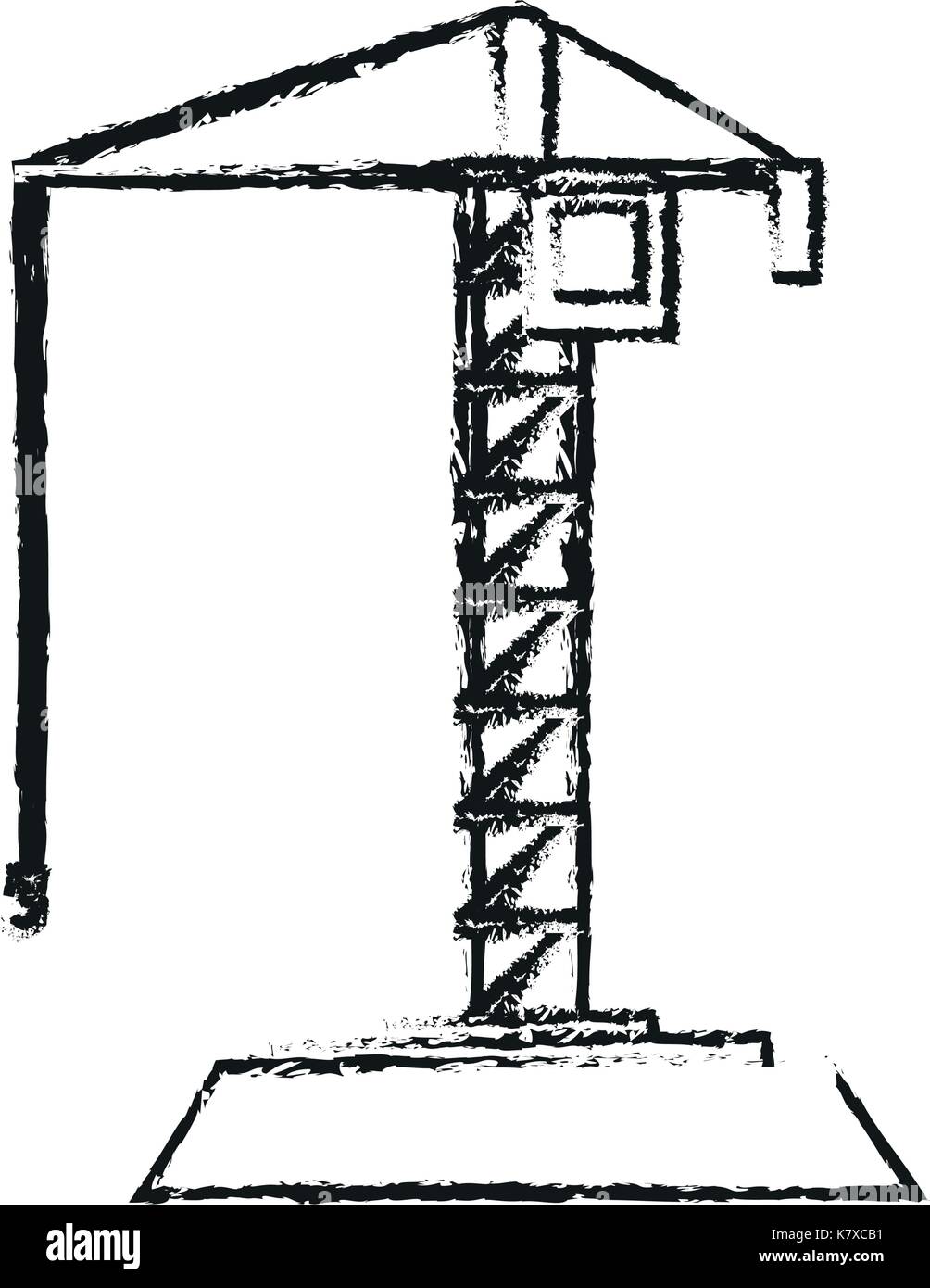crane construction icon image Stock Vector