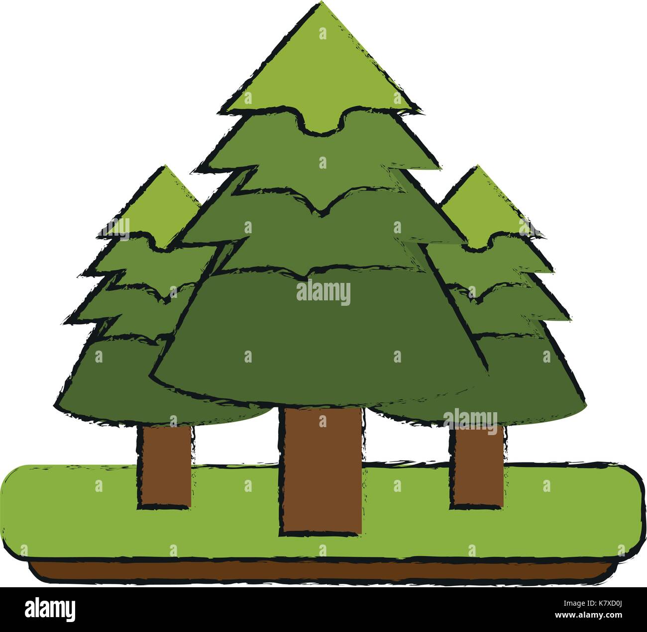 pine tree forest icon image Stock Vector Image & Art - Alamy