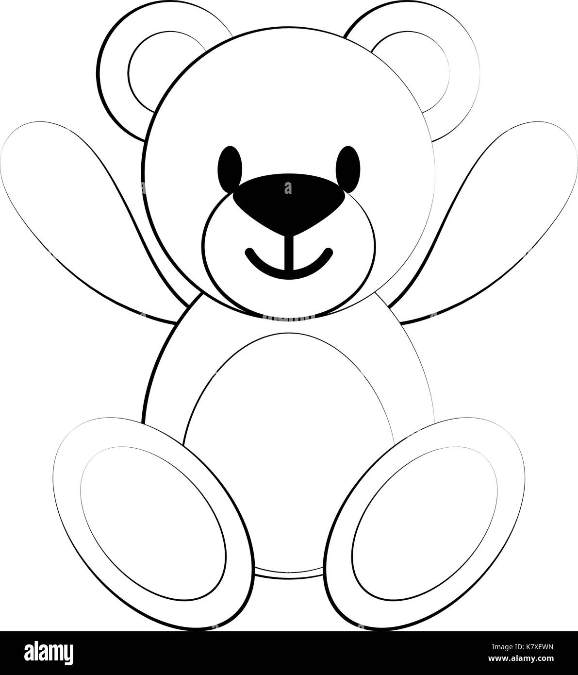 teddy bear icon image Stock Vector