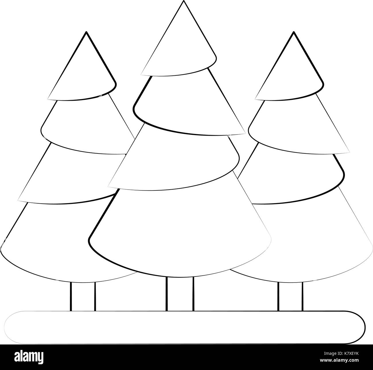 pine tree forest icon image Stock Vector Image & Art - Alamy