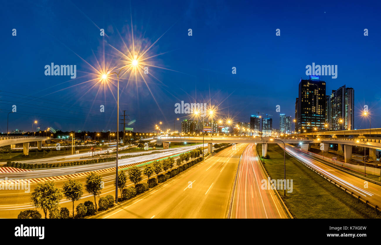 Royalty high quality free stock image aerial view of Ho Chi Minh city