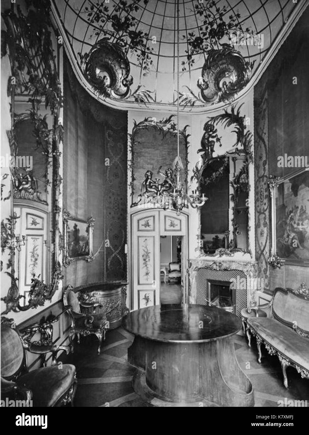 Interior Of Stadtschloss Potsdam Konfidenztafelzimmer Stock Photo