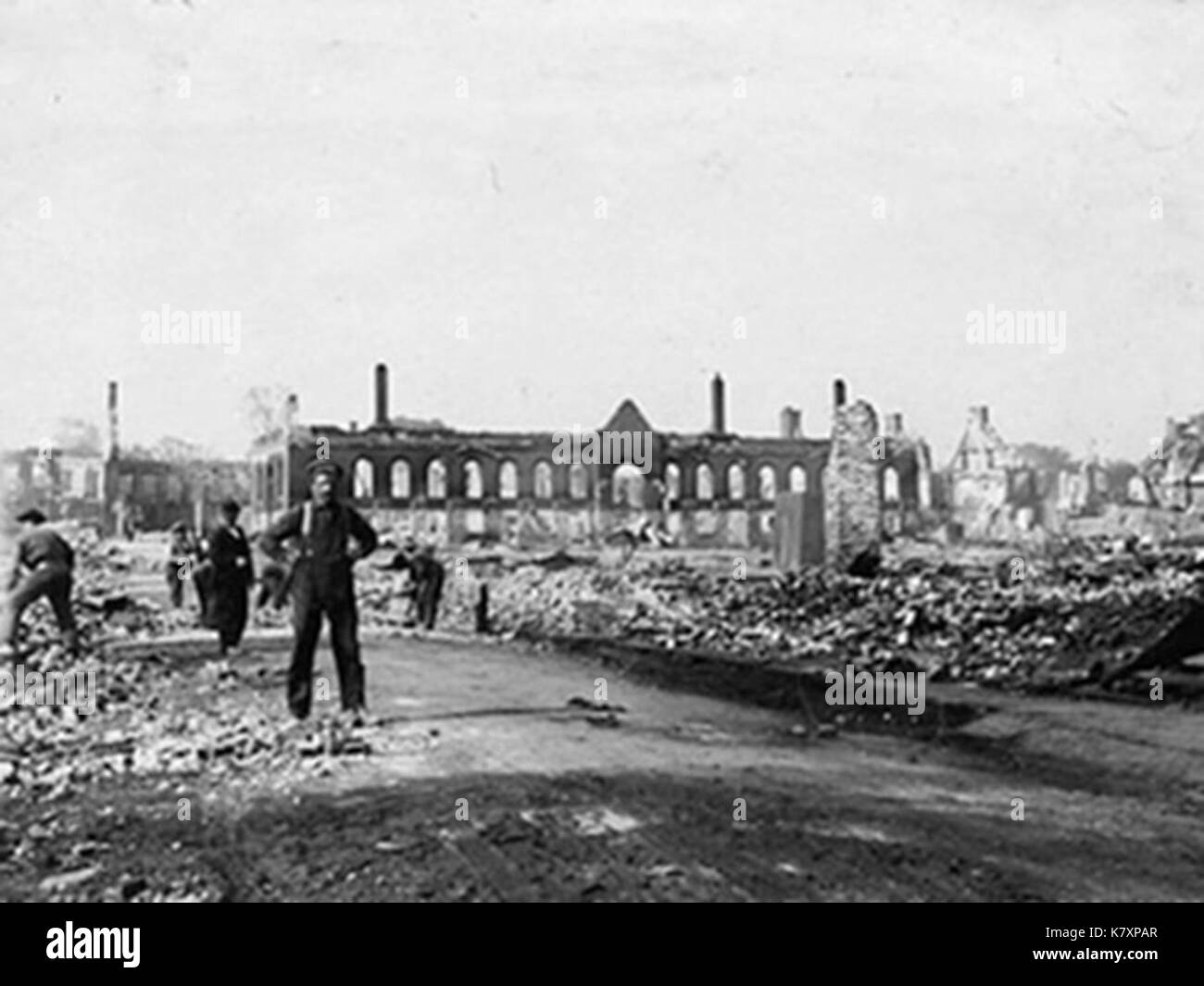 Incendie de Trois Rivieres de 1908 05 Stock Photo - Alamy