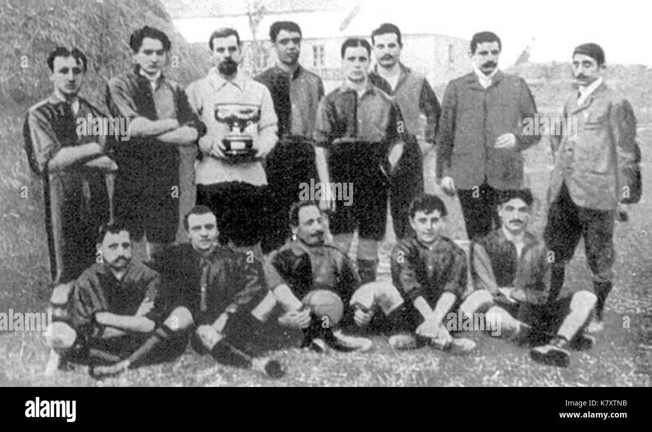 Italian Football Champion 1903 Stock Photo Alamy