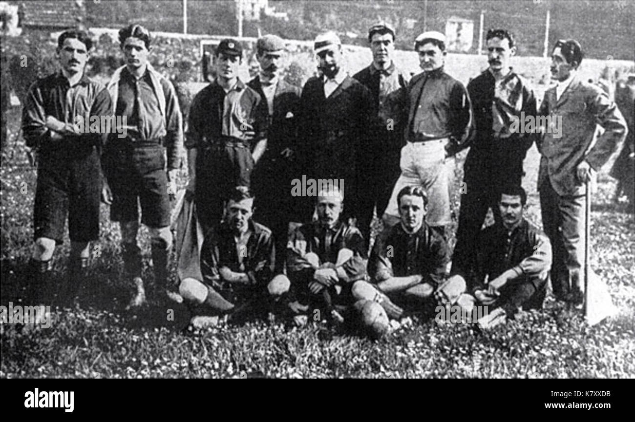 Italian Football Champion 1902 Stock Photo Alamy