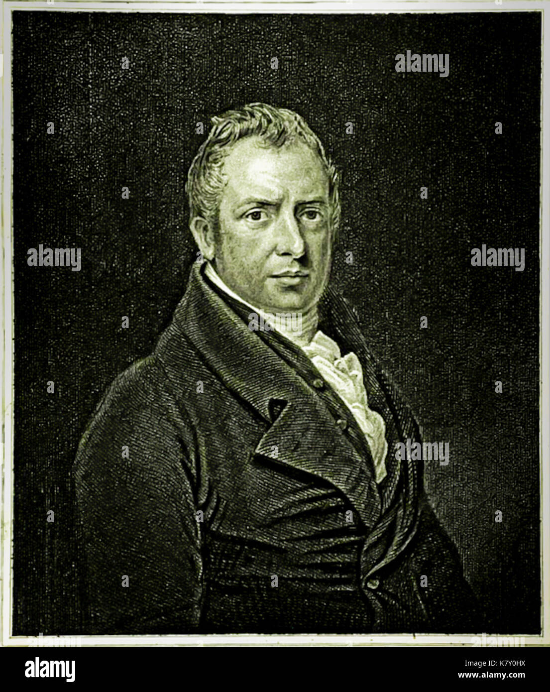 Joseph Strutt Engraving Stock Photo