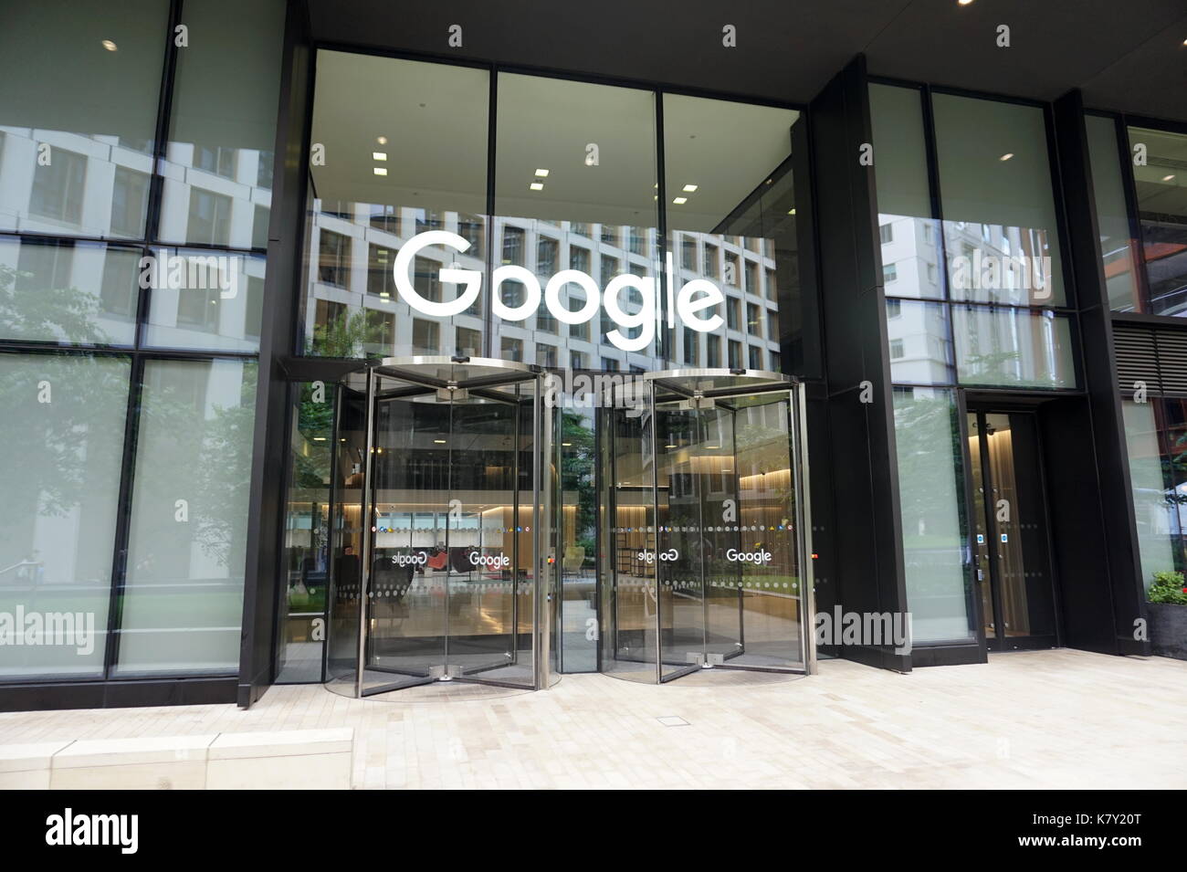 Google offices, 6 Pancras Square, Kings Cross, London Stock Photo