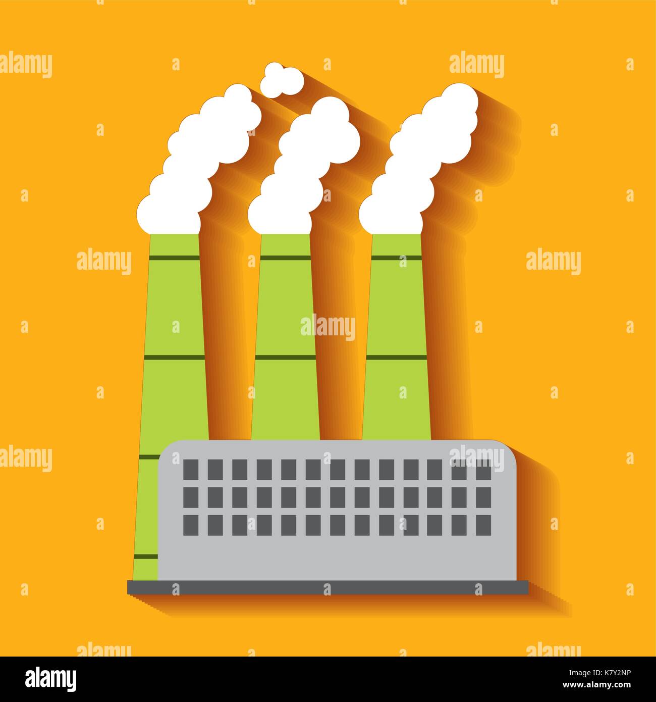 factory building green energy manufacturing and producing Stock Vector ...