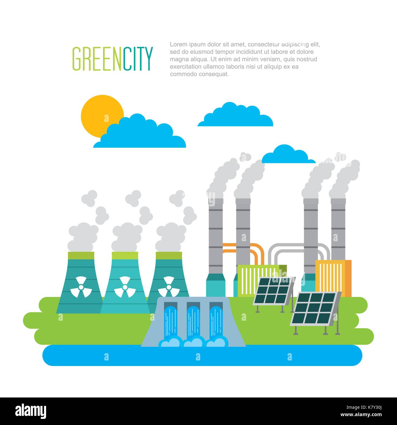 green city ecology energy environment Stock Vector Image & Art - Alamy
