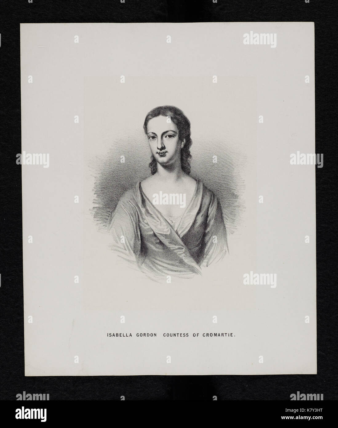 Jacobite broadside   Isabella Gordon, Countess of Cromartie Stock Photo