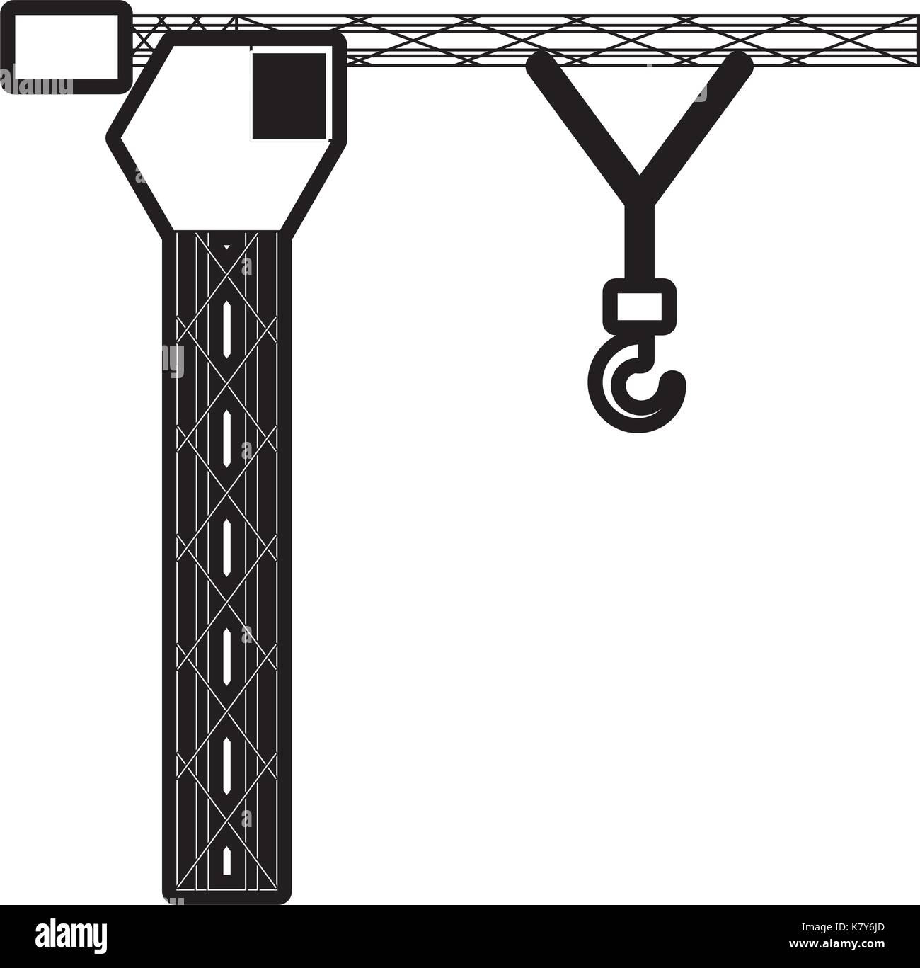 tower crane vector illustration Stock Vector Image & Art - Alamy