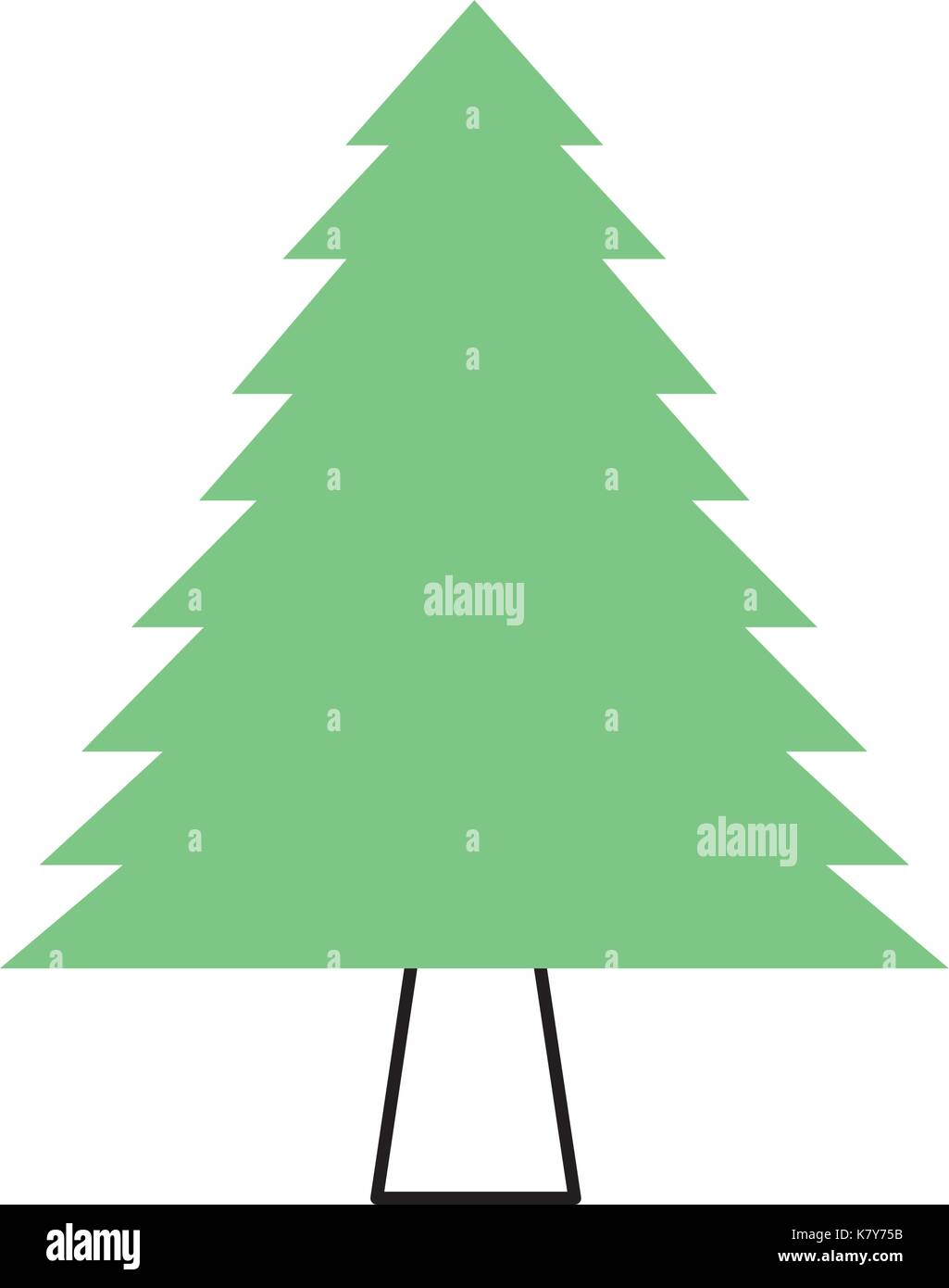 pine tree forest natural flora foliage Stock Vector Image & Art - Alamy