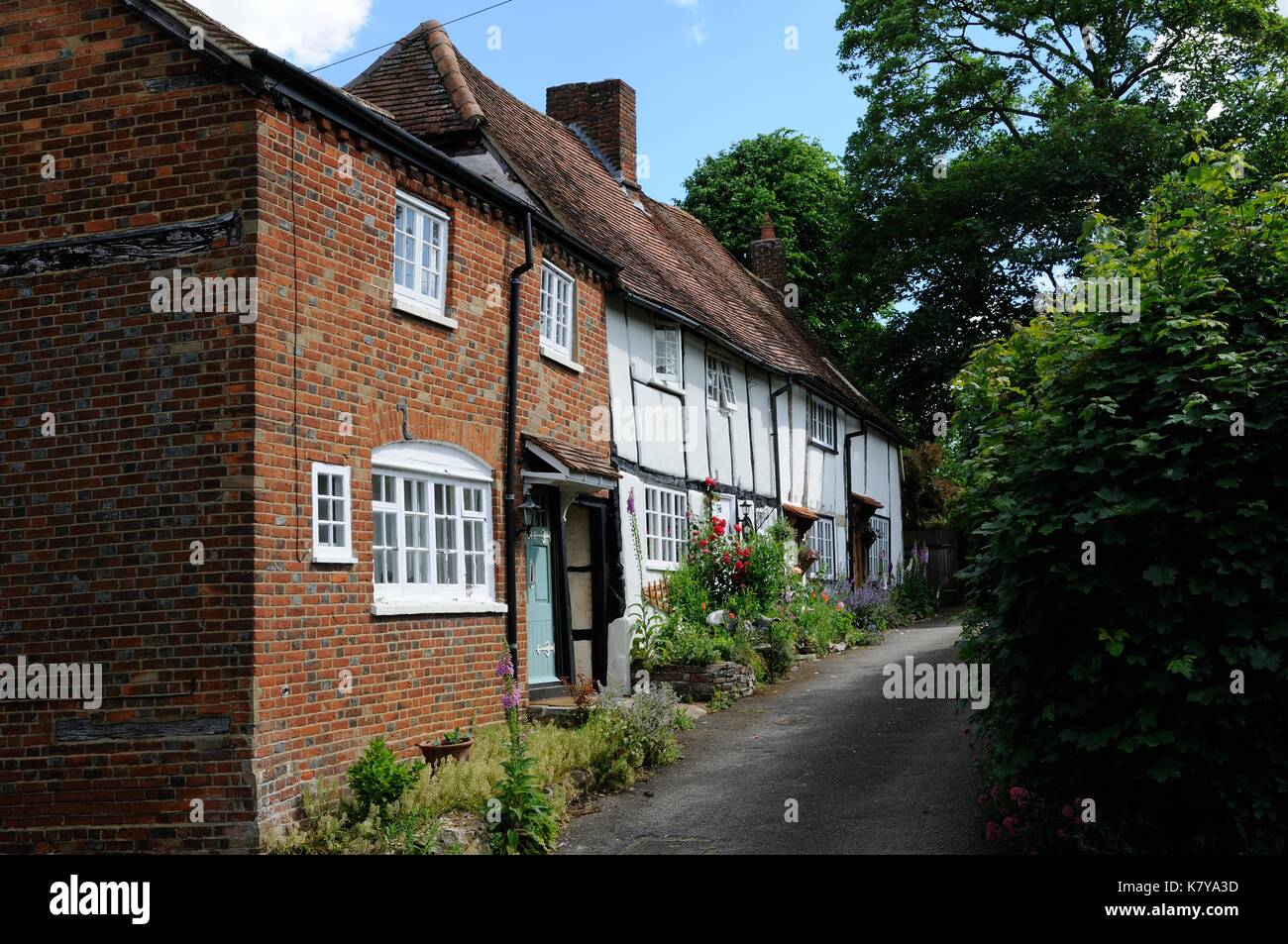Cottages, Wing, Buckinghamshire Stock Photo Alamy
