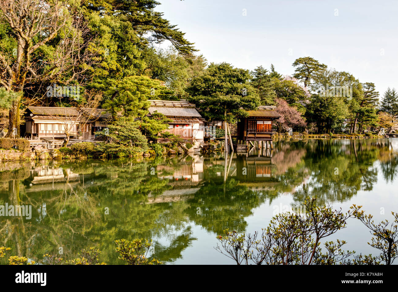 Kanazawa, Kenrokuen Garden, one of the top three gardens in Japan
