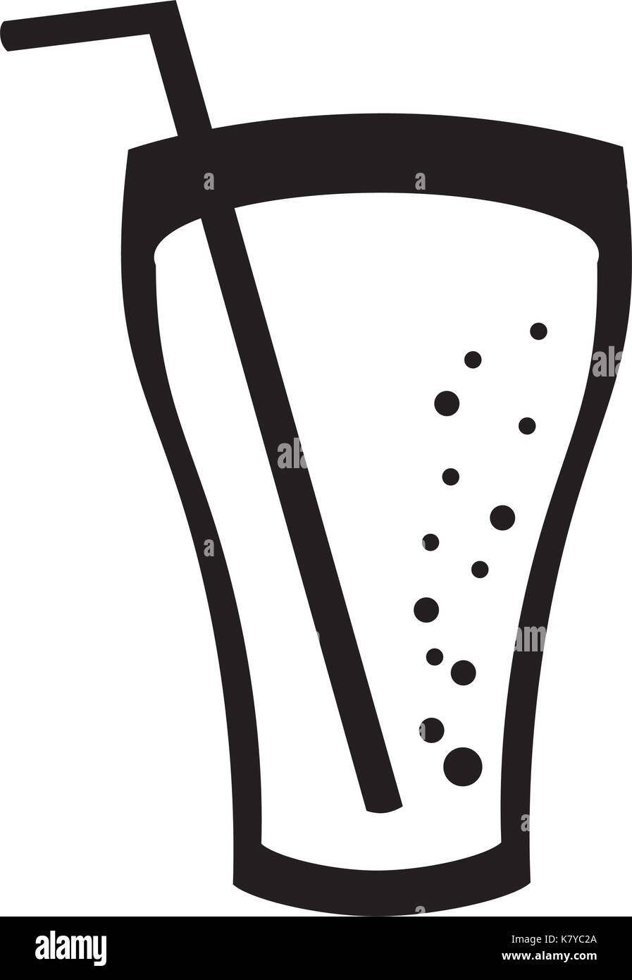 glass cup cola drink bubbles refresment liquid Stock Vector Image & Art