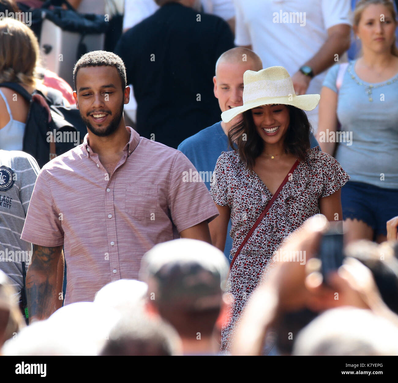 Day 2 of filming for Clint Eastwood's 'The 15:17 to Paris' movie at the