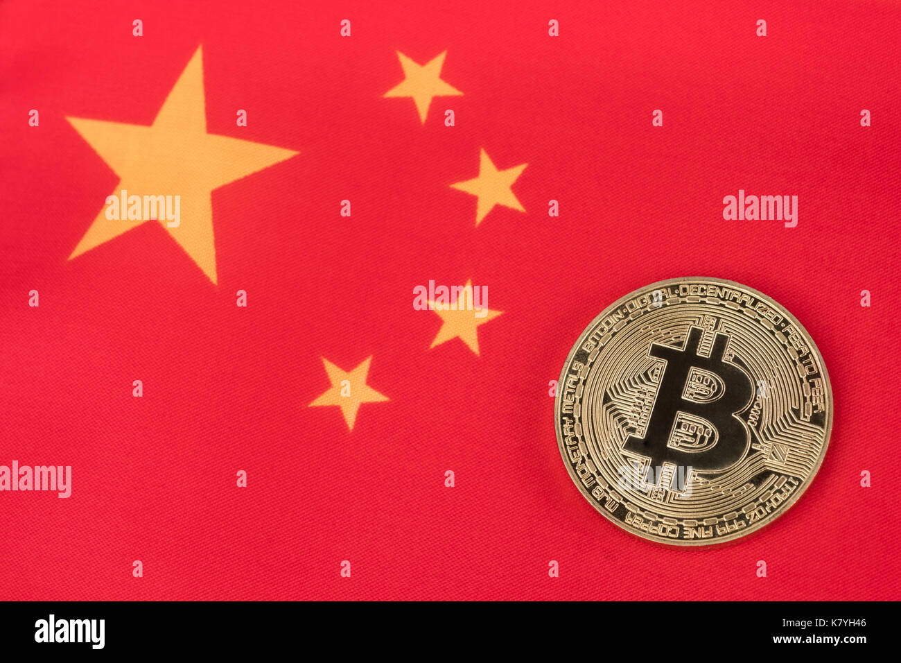 Chinese flag bitcoin hi-res stock photography and images - Alamy