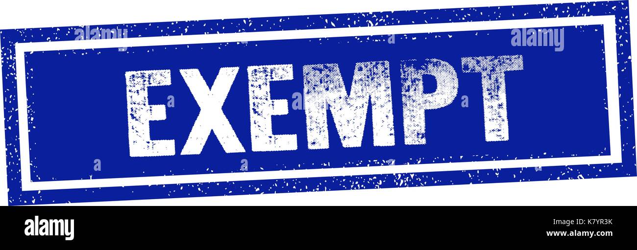 Exempt word Stock Vector Images Alamy