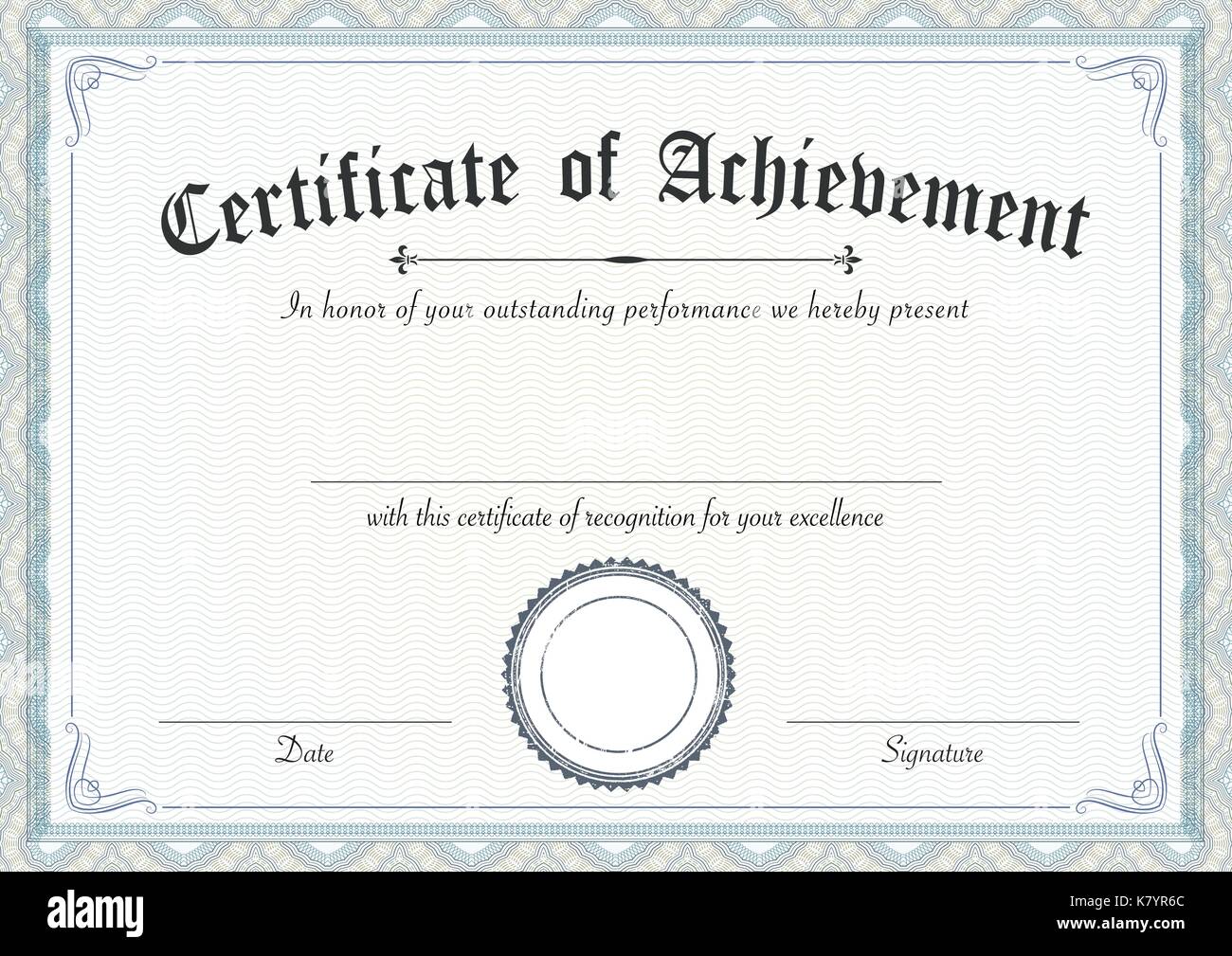 certificate-of-achievement-hi-res-stock-photography-and-images-alamy for Free Printable Certificates Of Achievement Certificate of achievement hi-res stock photography and images - Alamy for Free Printable Certificates Of Achievement