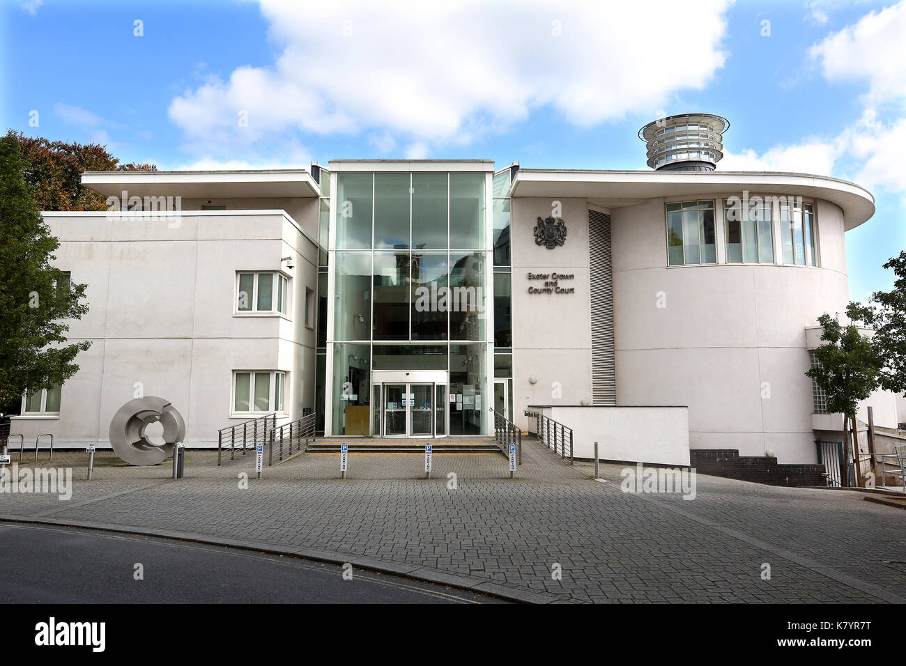 GV of Exeter Crown Court in Exeter, Devon. The court was opened in