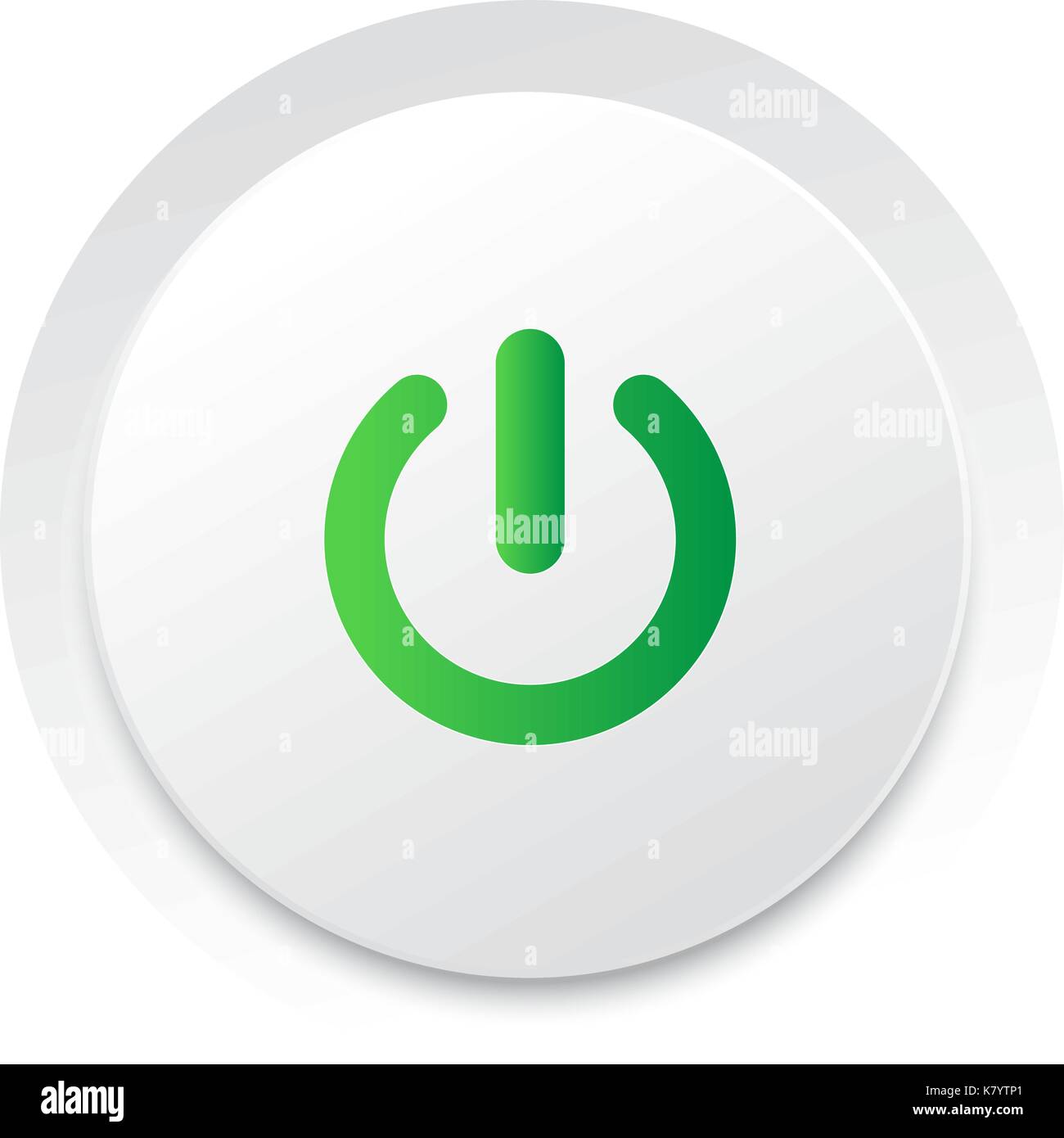 The simple circle play UI switch button vector vector format Stock Vector