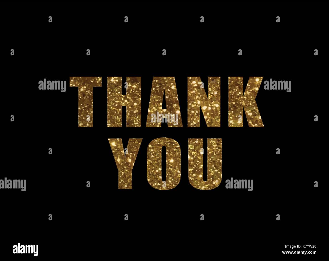 The Golden glitter isolated word THANK YOU Stock Vector Image & Art - Alamy