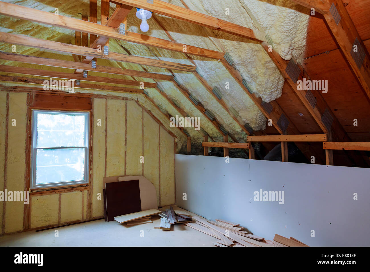 New Frame For Ceiling Roof In Construction Ready For