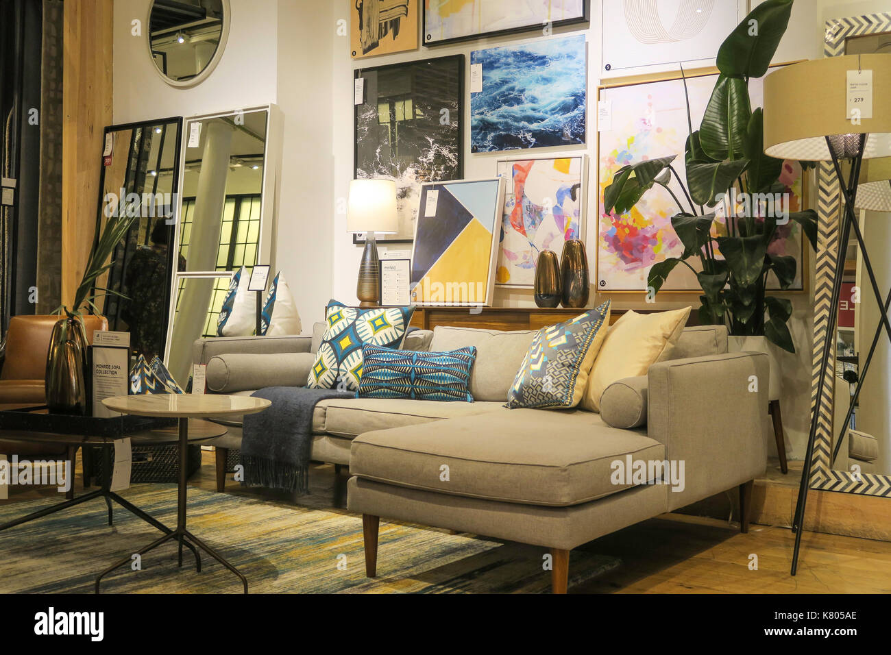 West Elm Store Contemporary Home Decor, NYC, USA Stock Photo - Alamy