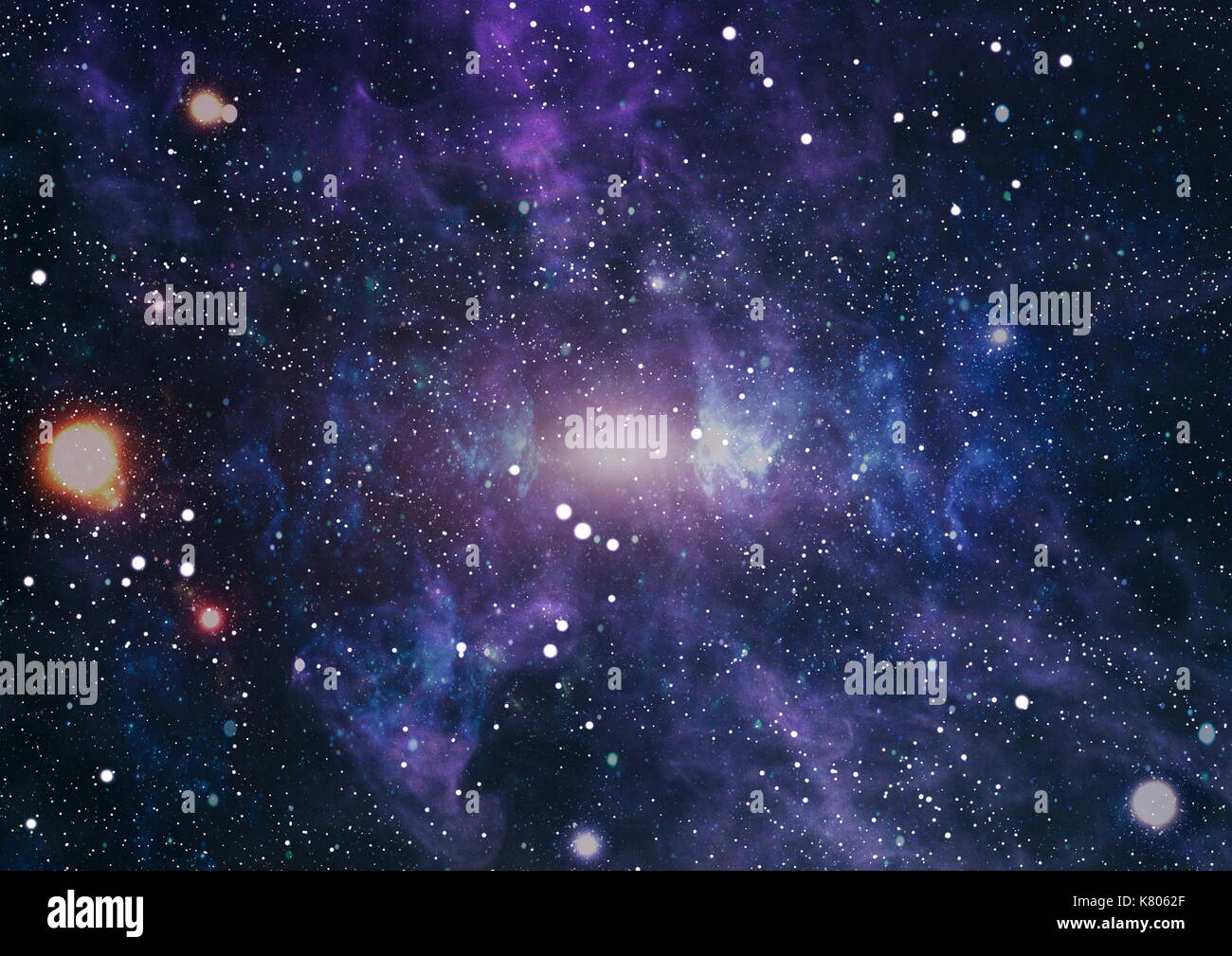 Colorful Starry Night Sky Outer Space background Stock Photo - Alamy