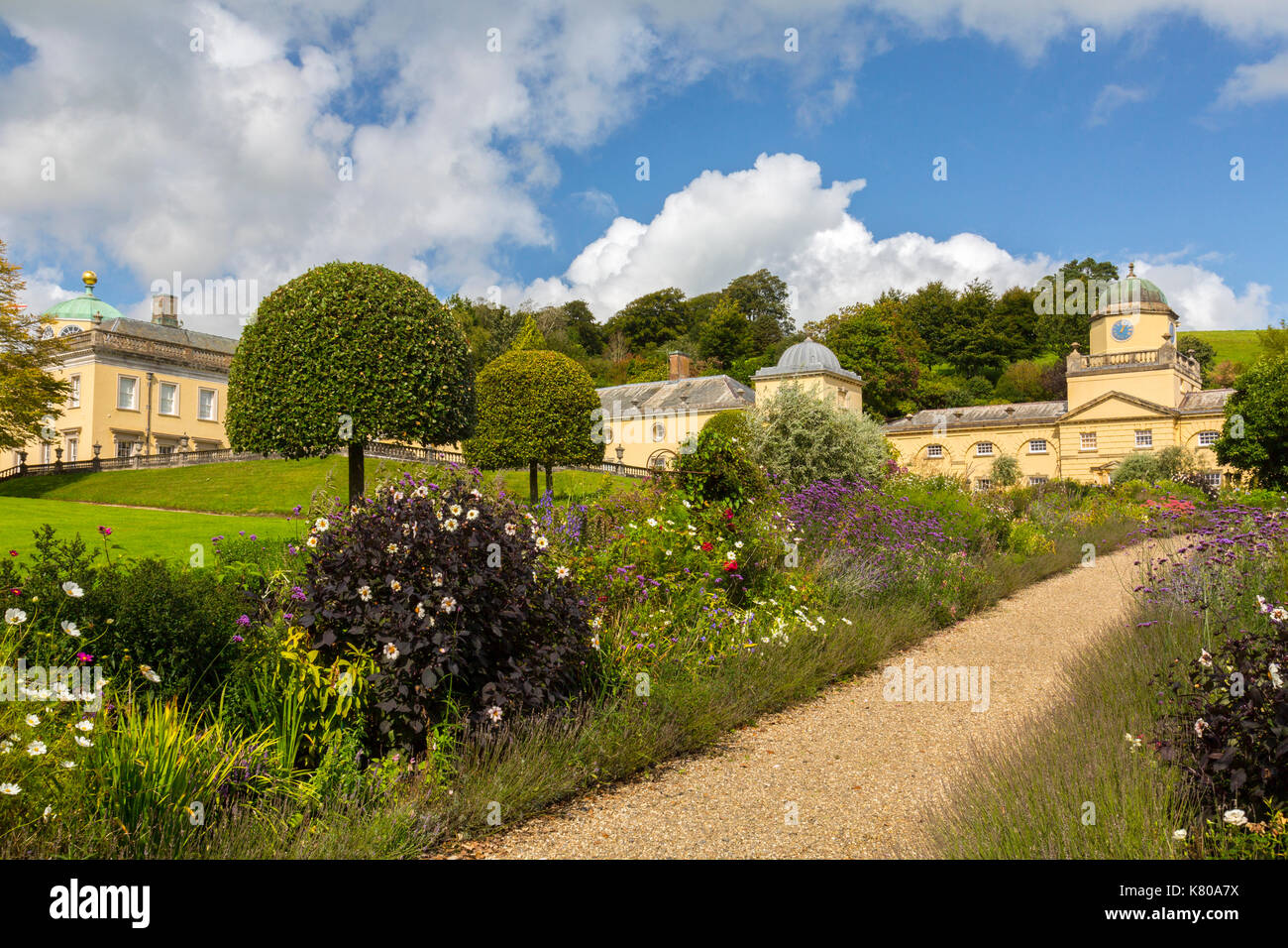 The Millennium Border at Castle Hill House and Gardens, near Filleigh, North Devon, England,UK