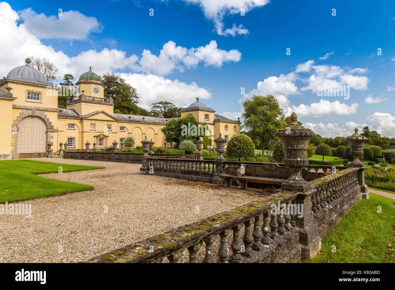 The stable block at Castle Hill House and Gardens, near Filleigh, North