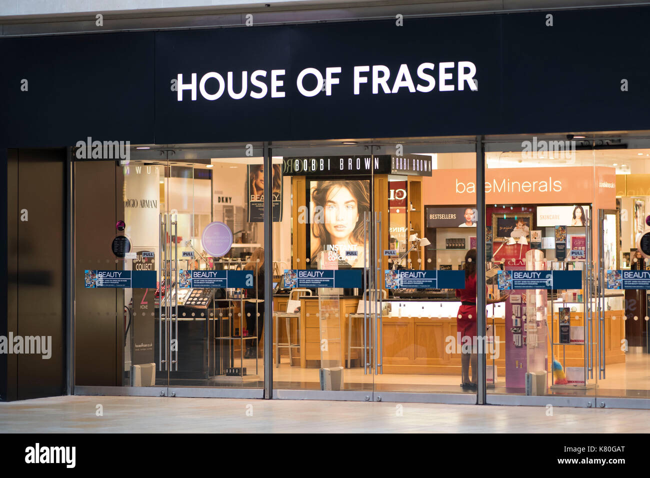 General view of the House of Fraser store in Cabots Circus, Bristol