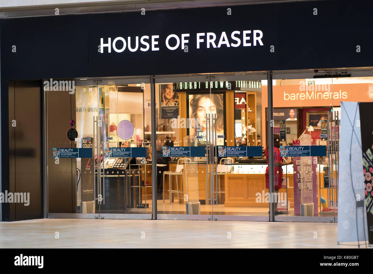 General view of the House of Fraser store in Cabots Circus, Bristol
