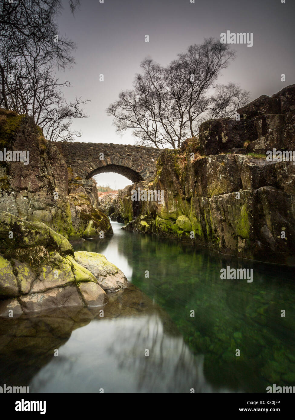 I have been wanting to photograph Birks Bridge in the Duddon Valley for a very, very long time.  Today I managed to stop by for a first attempt! Stock Photo