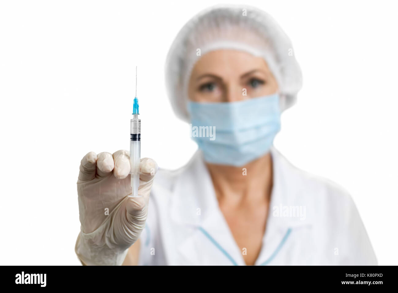 Beautiful nurse injection hi-res stock photography and images - Alamy