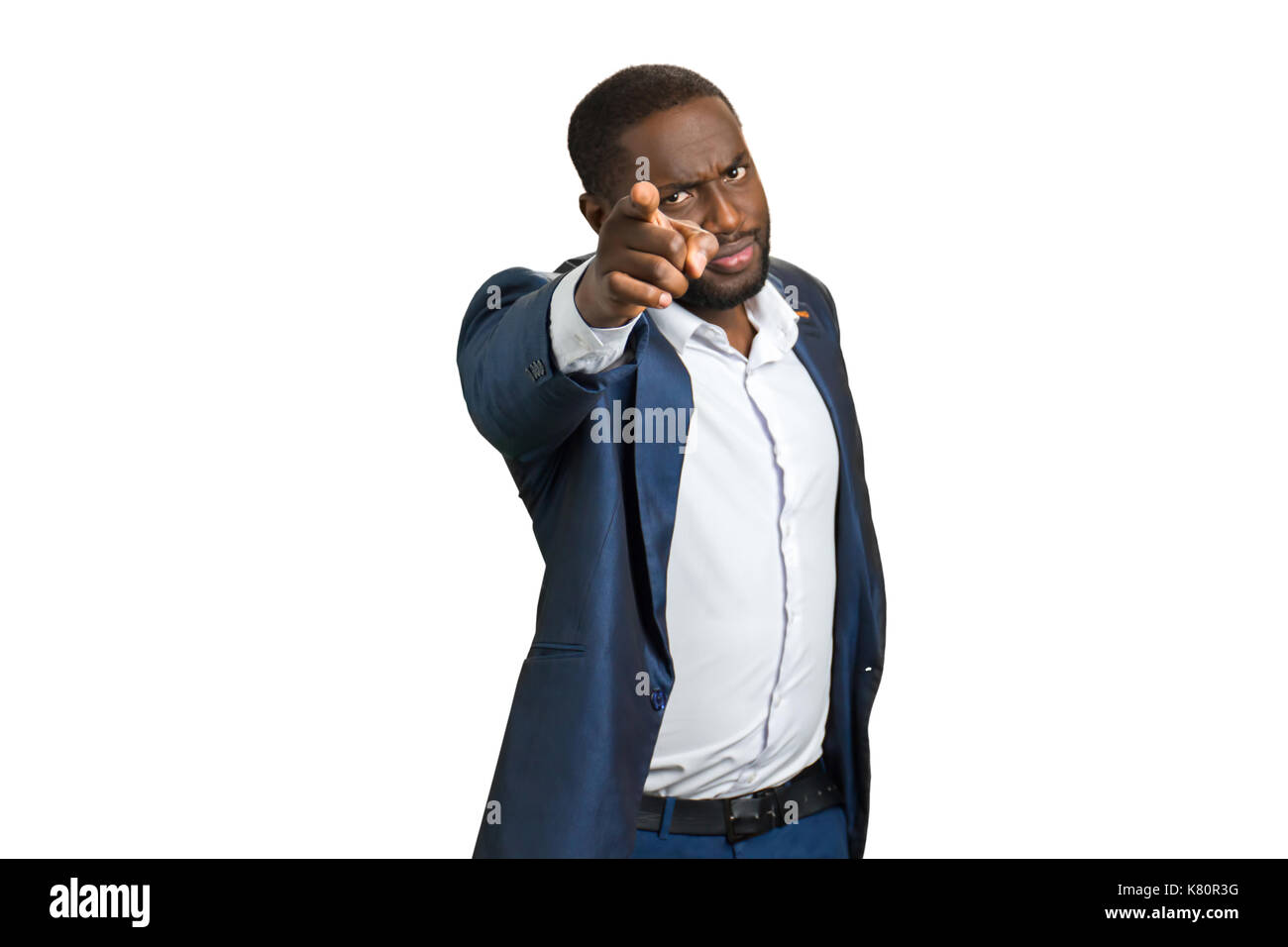 Male pointing at camera angry hi-res stock photography and images - Alamy