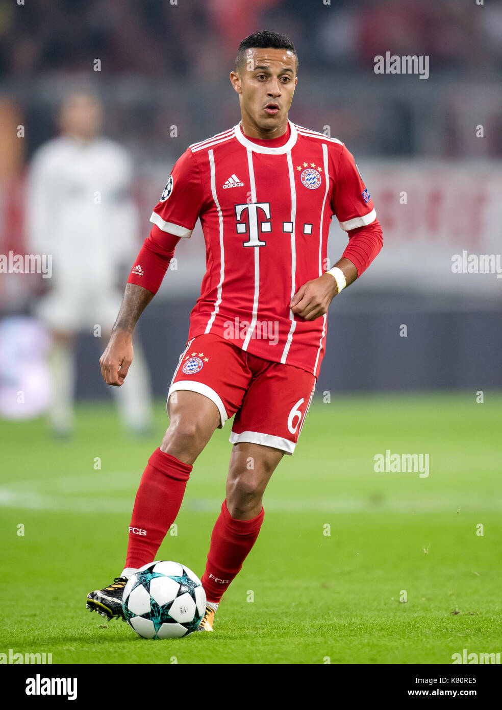Munich, Germany. 13th Sep, 2017. Munich's Thiago Alcantara in