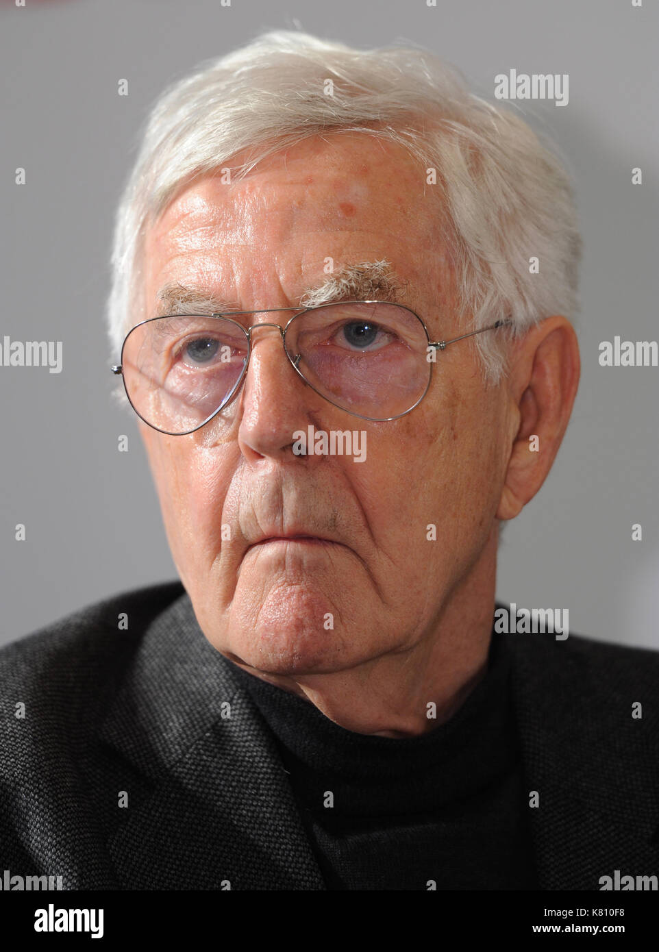 Frankfurt Main, Germany. 15th Nov, 2012. Architect and urban planner Albert Speer, Jr. sits during a press conference for the international highrise award in Frankfurt Main, Germany, 15 November 2012. His father Albert Speer was Hitler's architect and a major figure of the Third Reich. Photo: Arne Dedert | usage worldwide/dpa/Alamy Live News Stock Photo