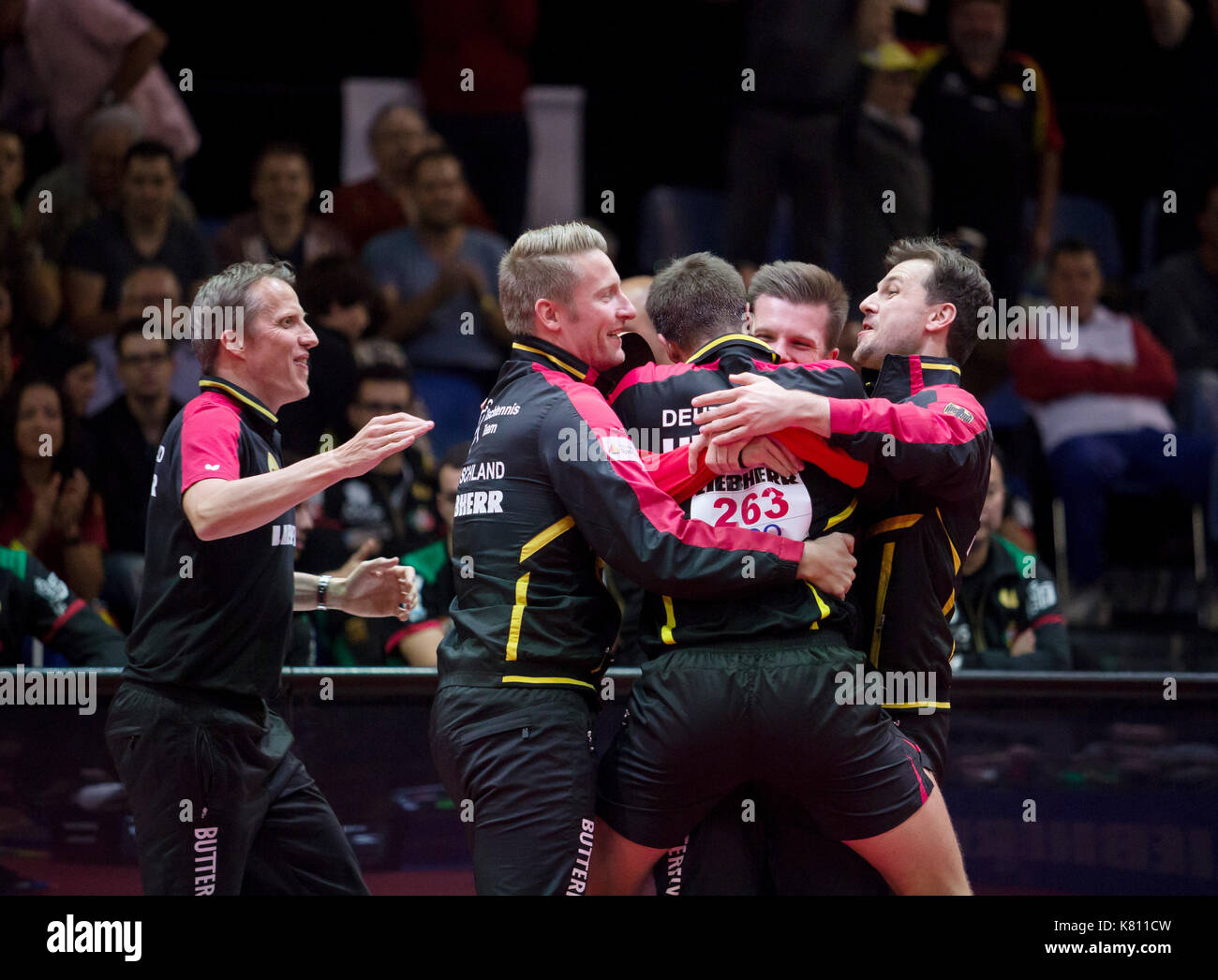 Luxemburg, Luxembourg. 17th Sep, 2017. The German men's table tennis