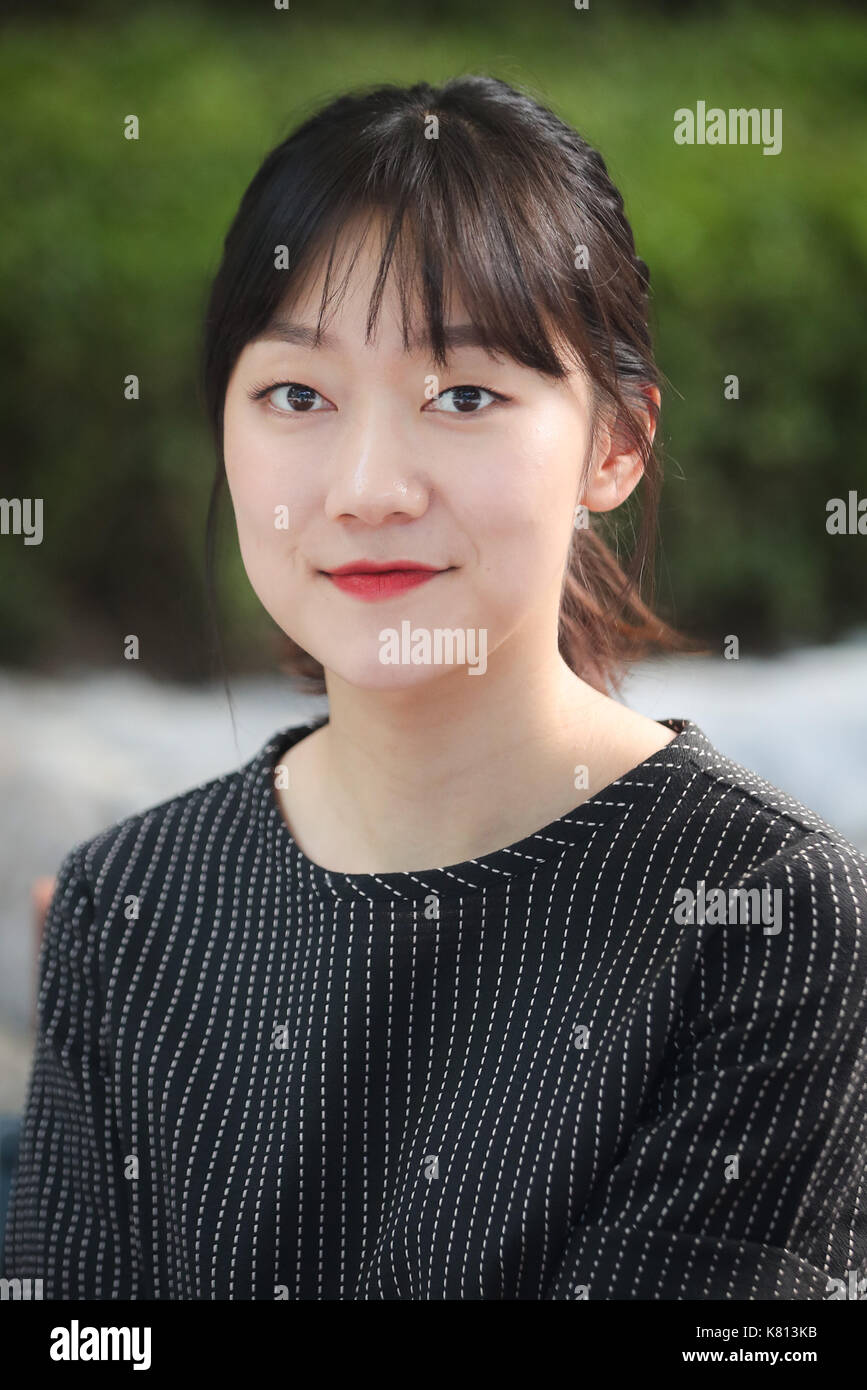 S Korean Actress Park Kyung Hye South Korean Actress Park Kyung Hye Who Starrd In The Drama Fabrication Poses For A Photo Before An Interview Seoul On Sept 16 2017 The First Episode Of